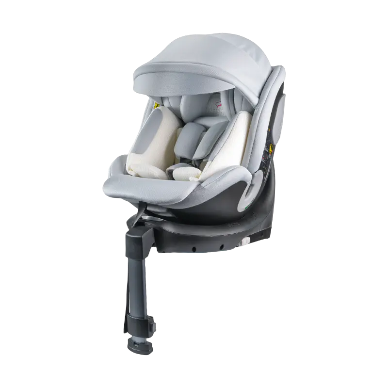 ISO FIX + pied d'appui Rotation 360° Siège auto dos à la route/face à la route 40-150 cm