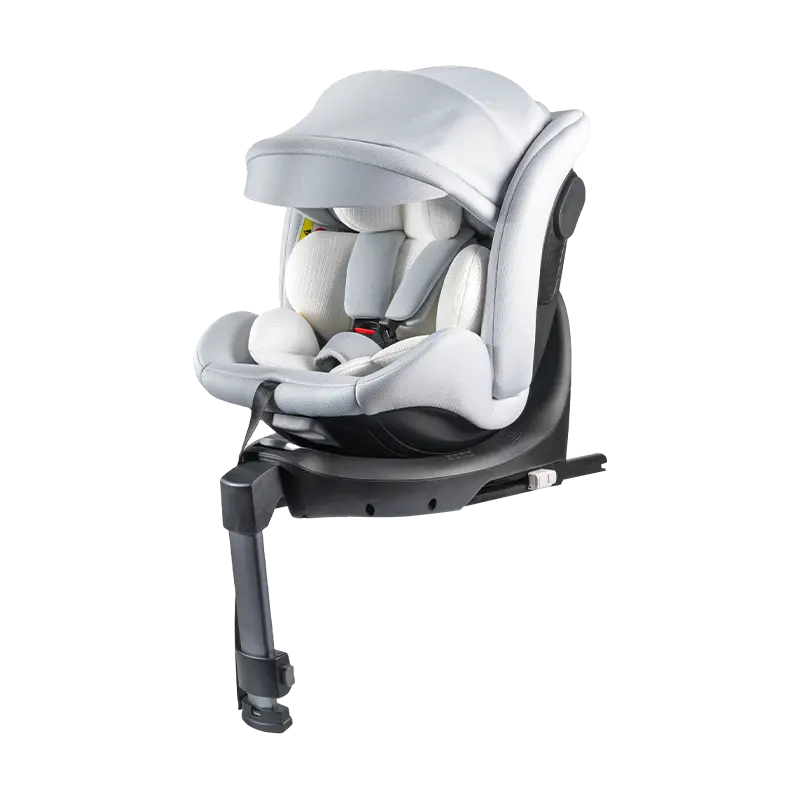 ISO FIX + pied d'appui Rotation 360° Siège auto dos à la route/face à la route 40-150 cm